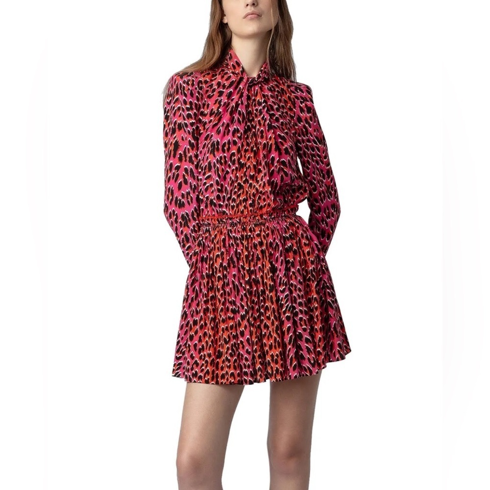 Ryde Leopard Silk Dress